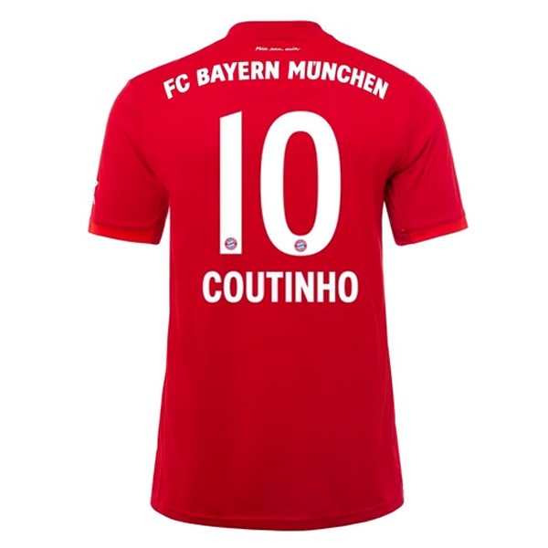 Camiseta Bayern Munich NO.10 Coutinho Primera equipo 2019-20 Rojo